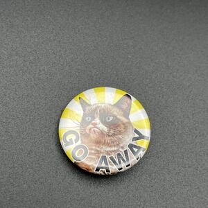 Grumpy Cat‎ "Go Away" Funny Novelty Button Pin